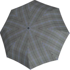 T.200 M Duomatic - Taschenschirm Regenschirm (check grey)