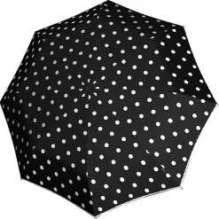 T.200 M Duomatic - Taschenschirm Regenschirm (dot art black)