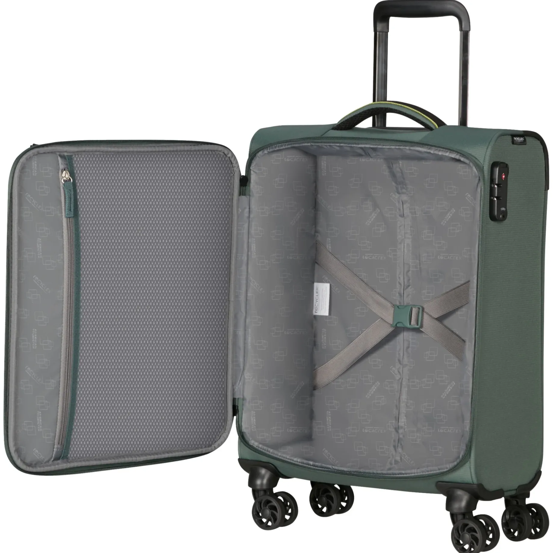 Take2Cabin - 4-Rollen-Kabinentrolley 55 cm (grün)