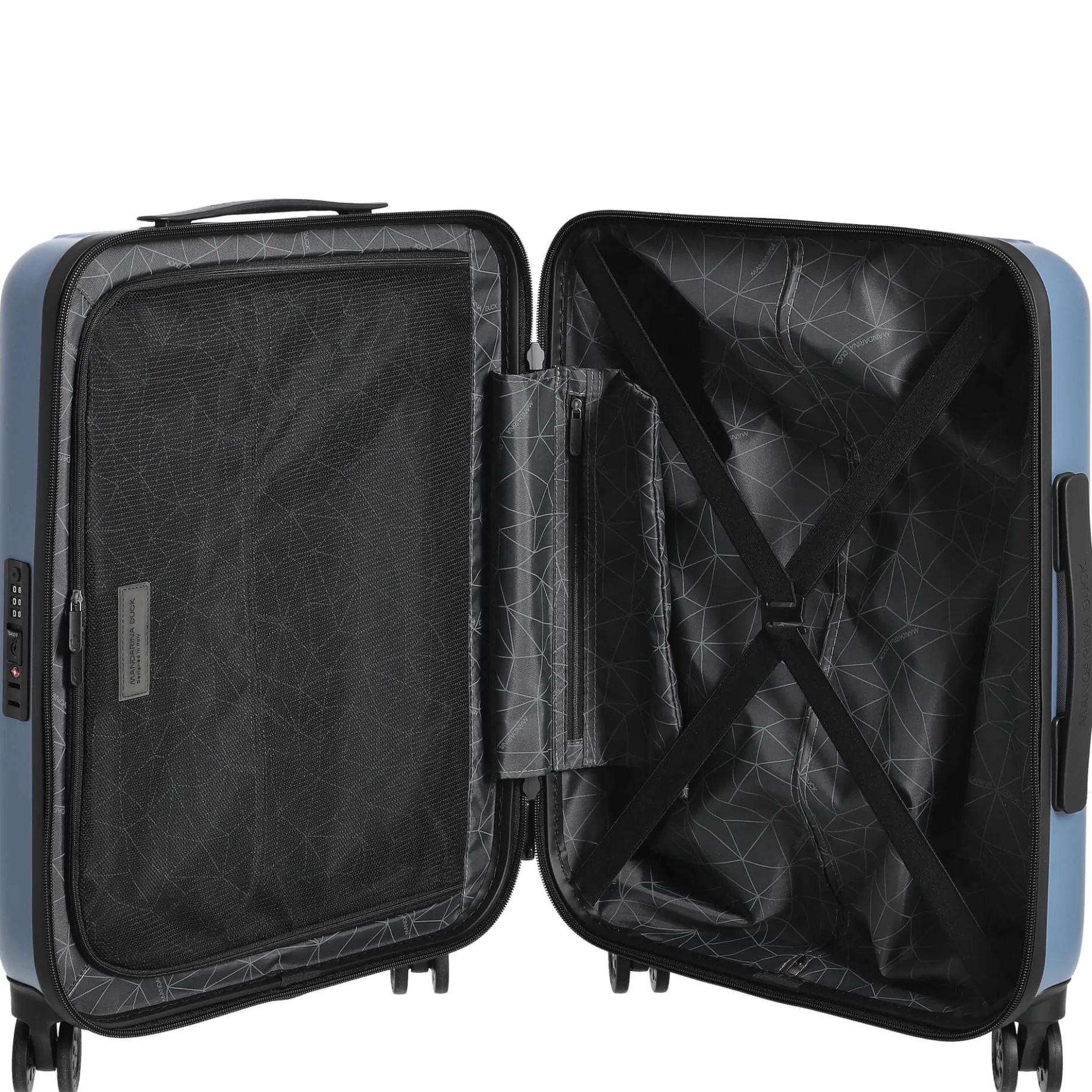 Tank Case - 4-Rollen-Trolley mit Vortasche 55 cm (china blue)