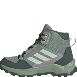 Terrex AX4R Mid Rain - Wanderschuh Kids (silver green/linen green/preloved fig, 38 2/3)