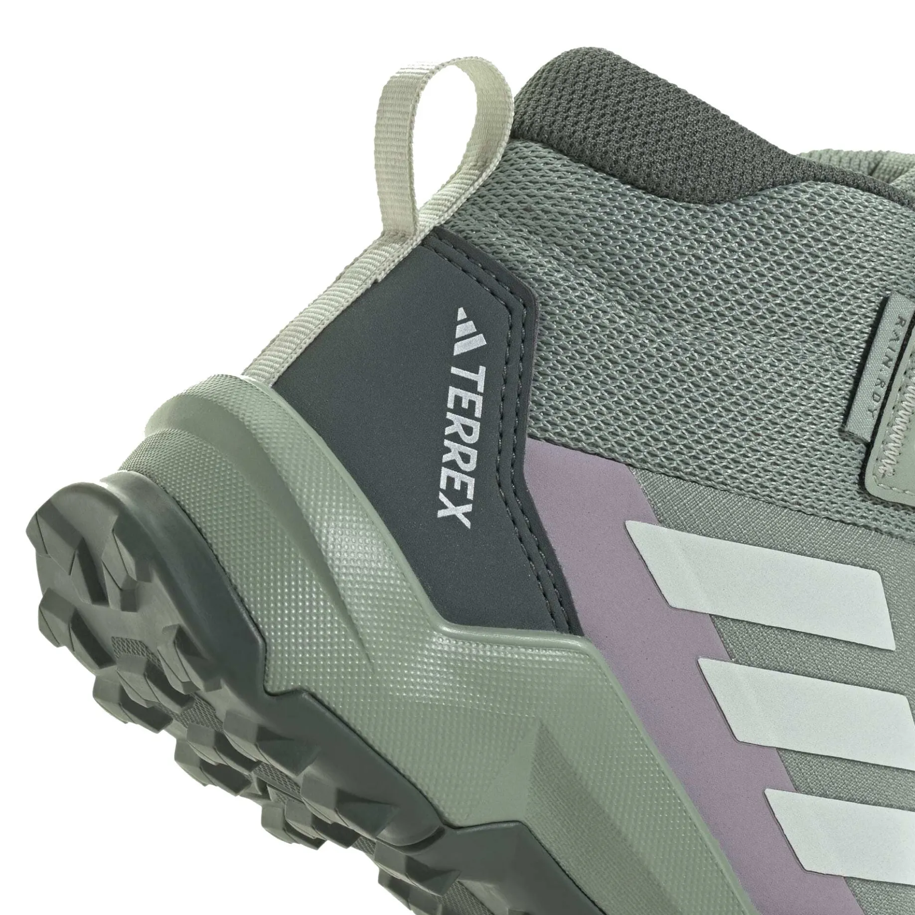 Terrex AX4R Mid Rain - Wanderschuh Kids (silver green/linen green/preloved fig, 38 2/3)