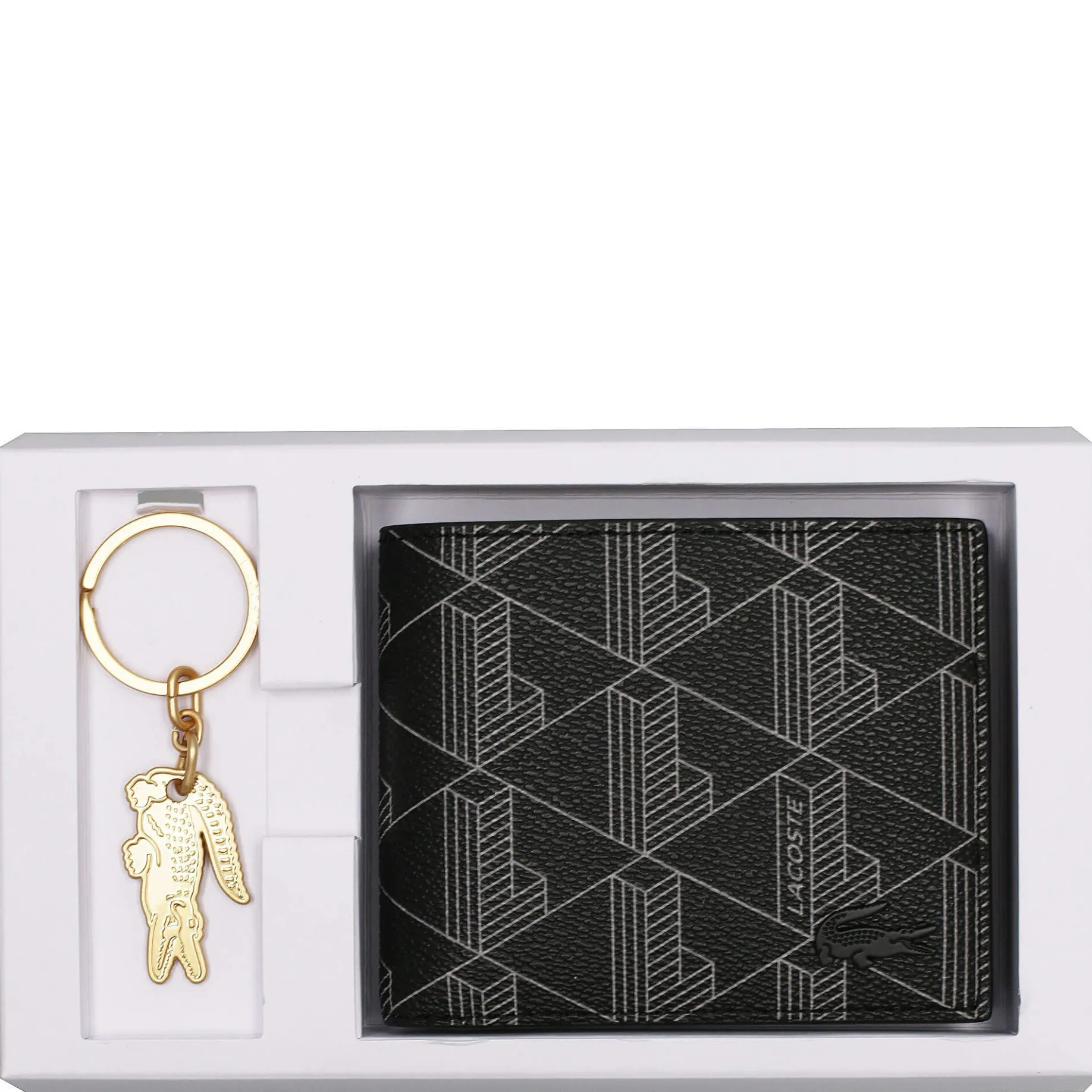 The Blend Geschenkset - Geldbörse 3cc und Schlüsselring (monogram noir gris)