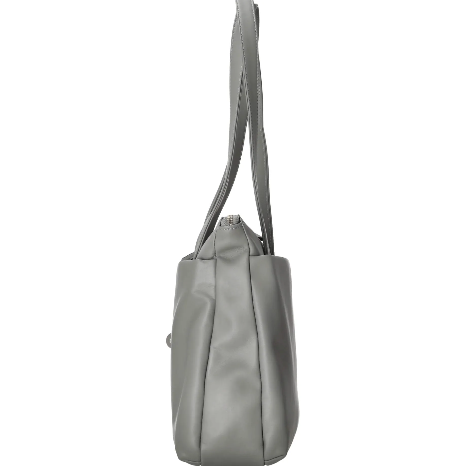 Timeless - Shopper 35 cm Rindsleder (kiesel)