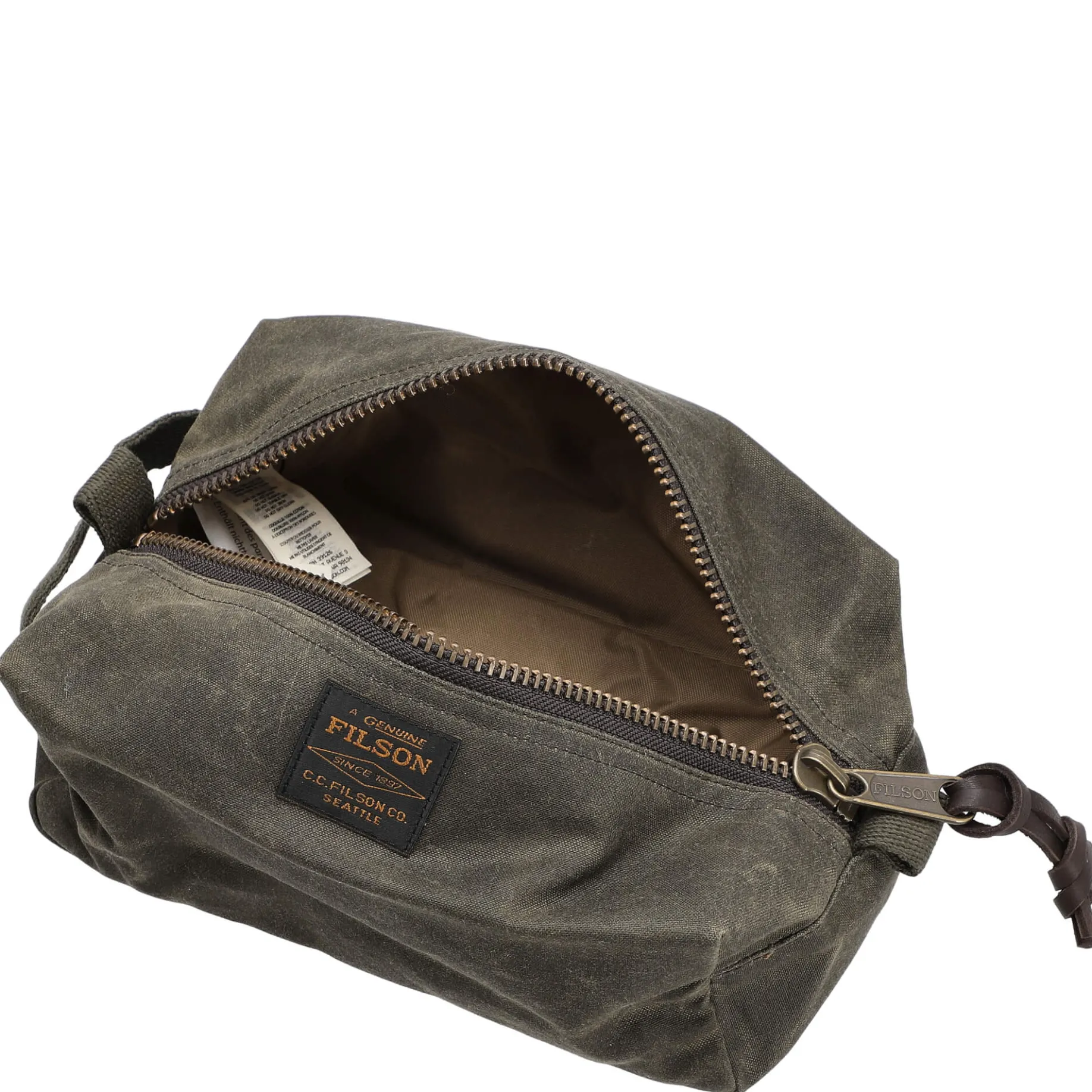 Tin Cloth - Kulturbeutel 23 cm (otter green)