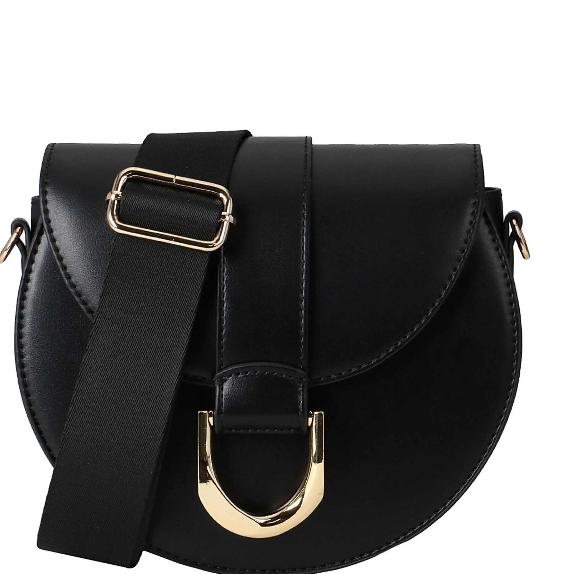 Tolita Saddle - Umhängetasche 20 cm (black/gold)