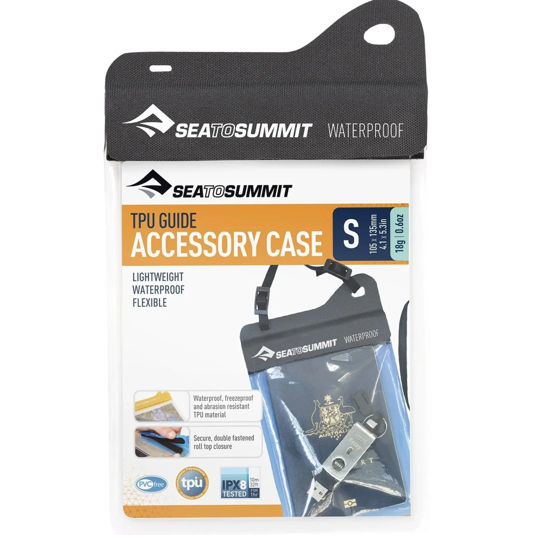 TPU Accessory Case Small - wasserdichte Zubehörtasche S (black)