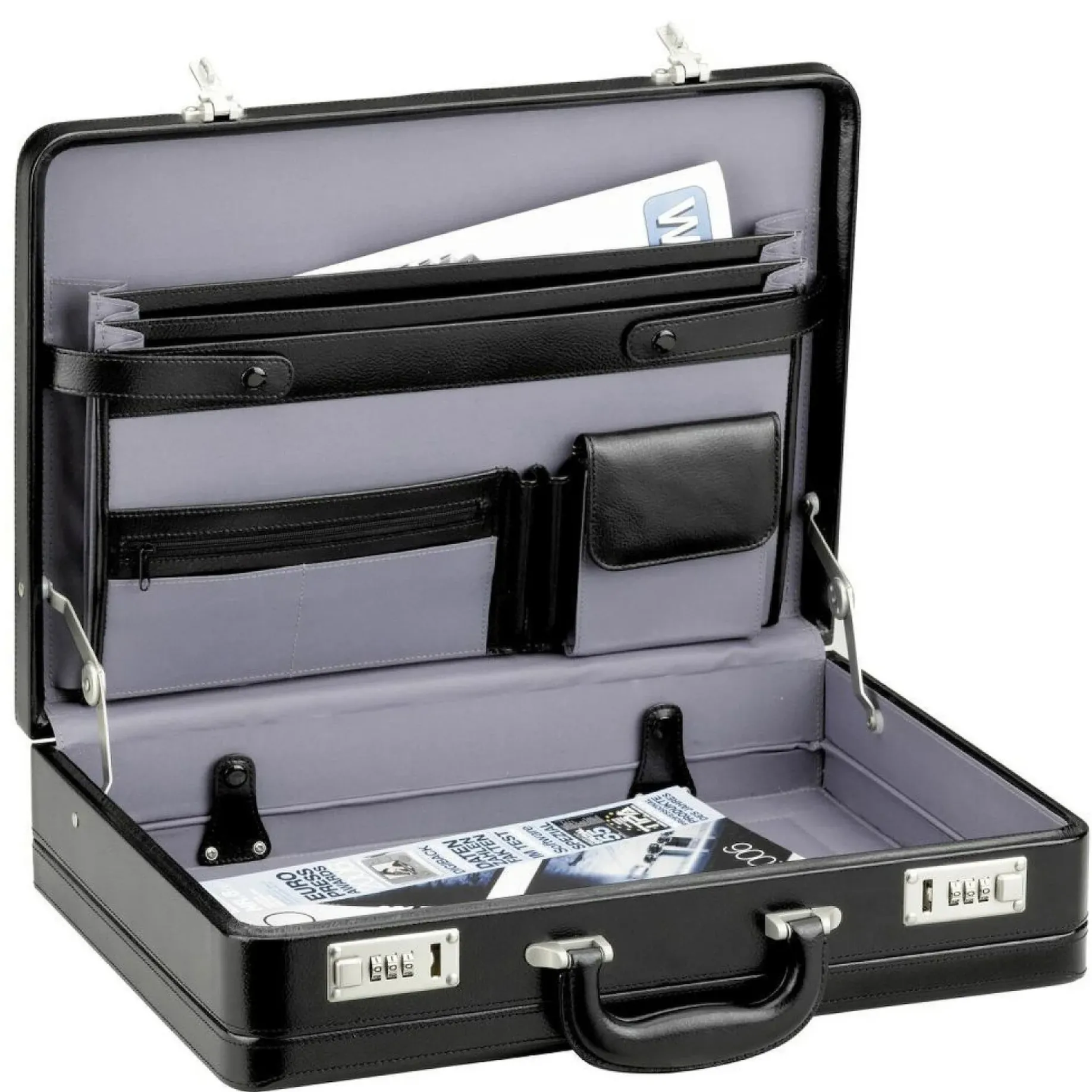 Tradition Business - Aktenkoffer 45 cm erw. Leder (schwarz)