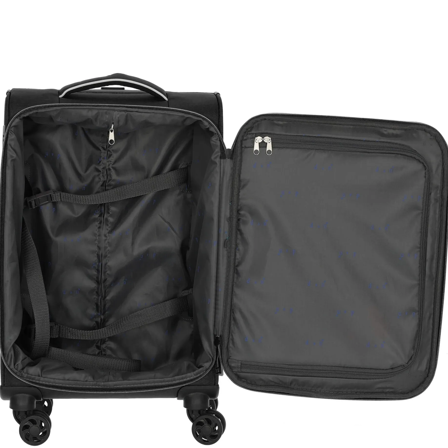 Travel Line 9204 - 4-Rollen-Kabinentrolley S 55 cm (schwarz)