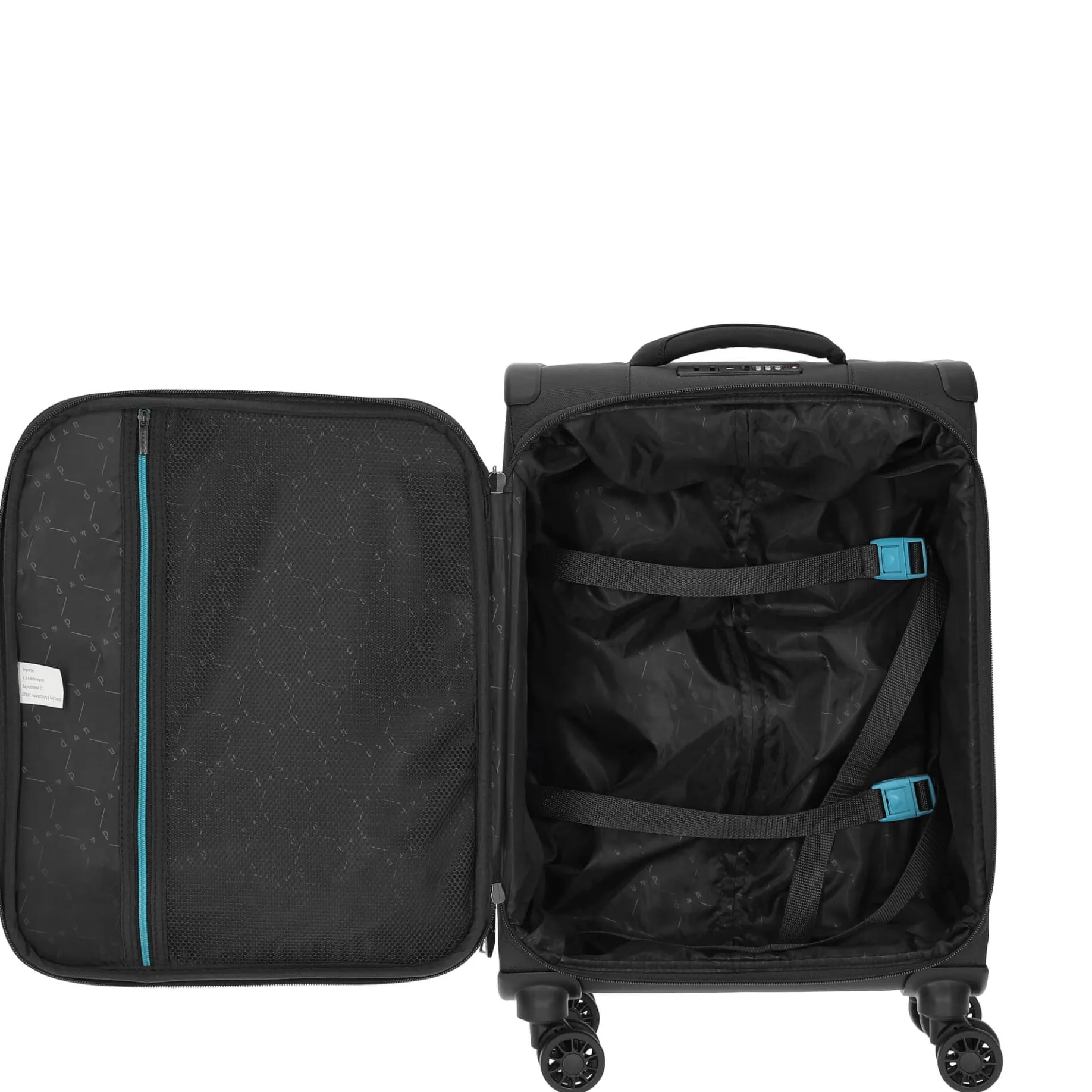 Travel Line 9004 - 4-Rollen-Kabinentrolley S 55 cm (schwarz)