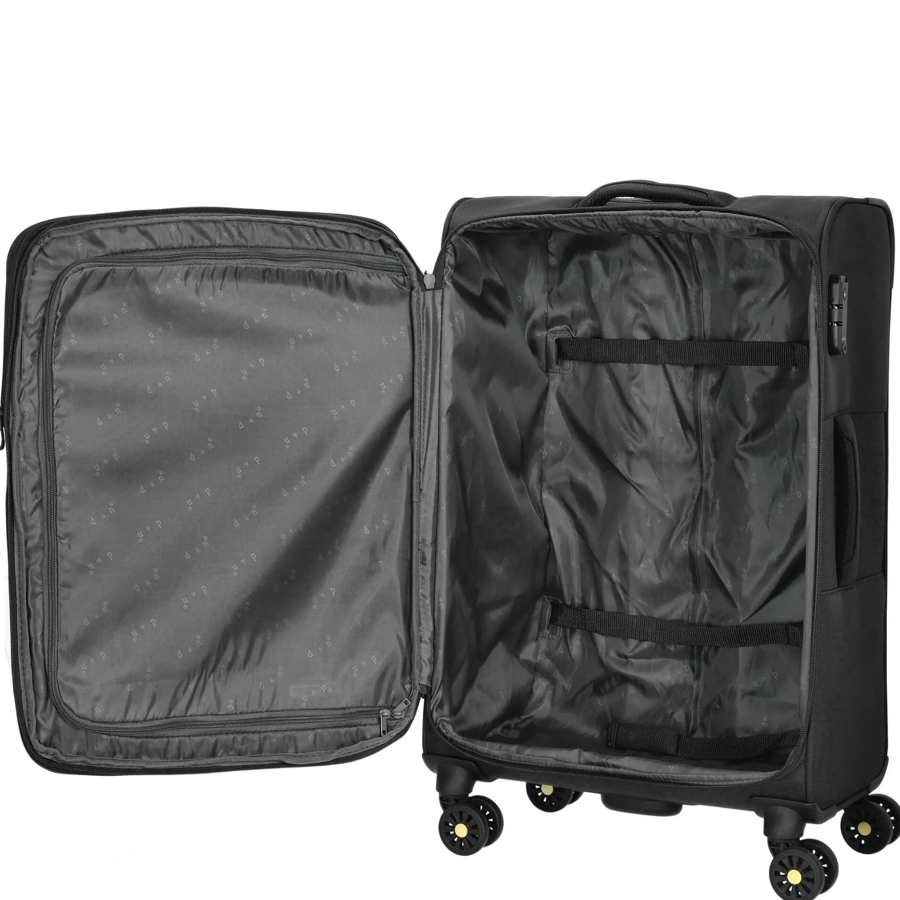 Travel Line 9704 - 4-Rollen-Trolley M 68 cm erw. (black)