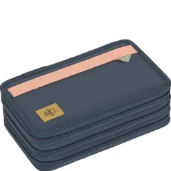 Triple Pencil Case - Mäppchen 21 cm befüllt (Dunkelblau Ozean Edition)