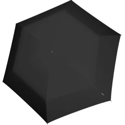 U.200 Ultra Light Duomatic - Taschenschirm Regenschirm (black with rose coating)