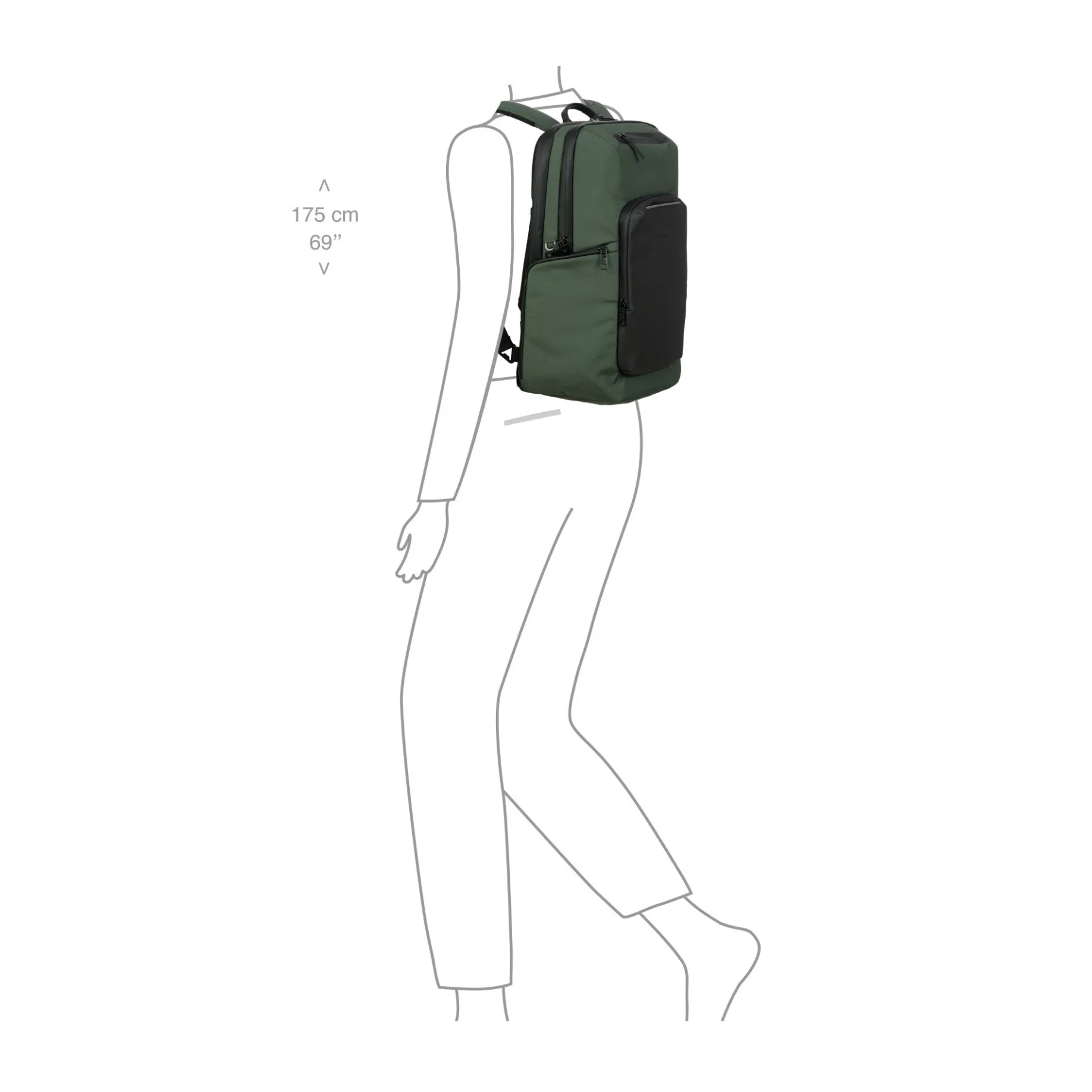 Urban Eco - Rucksack M2 15'' 43 cm (forest green)