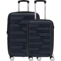 Uyiko - 4-Rollen-Trolley Set 2tlg. S/M (azul marino)
