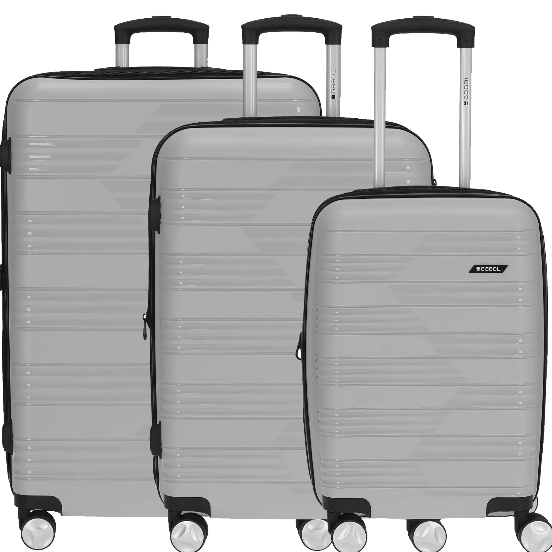 Uyiko - 4-Rollen-Trolley Set 3tlg. S/M/L erw. (plata)