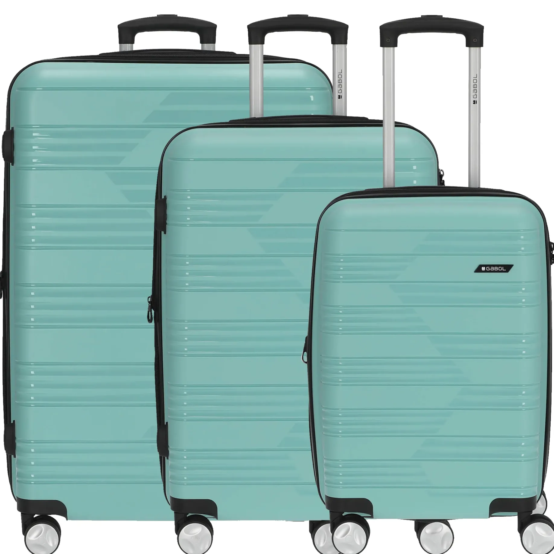 Uyiko - 4-Rollen-Trolley Set 3tlg. S/M/L erw. (verde menta)
