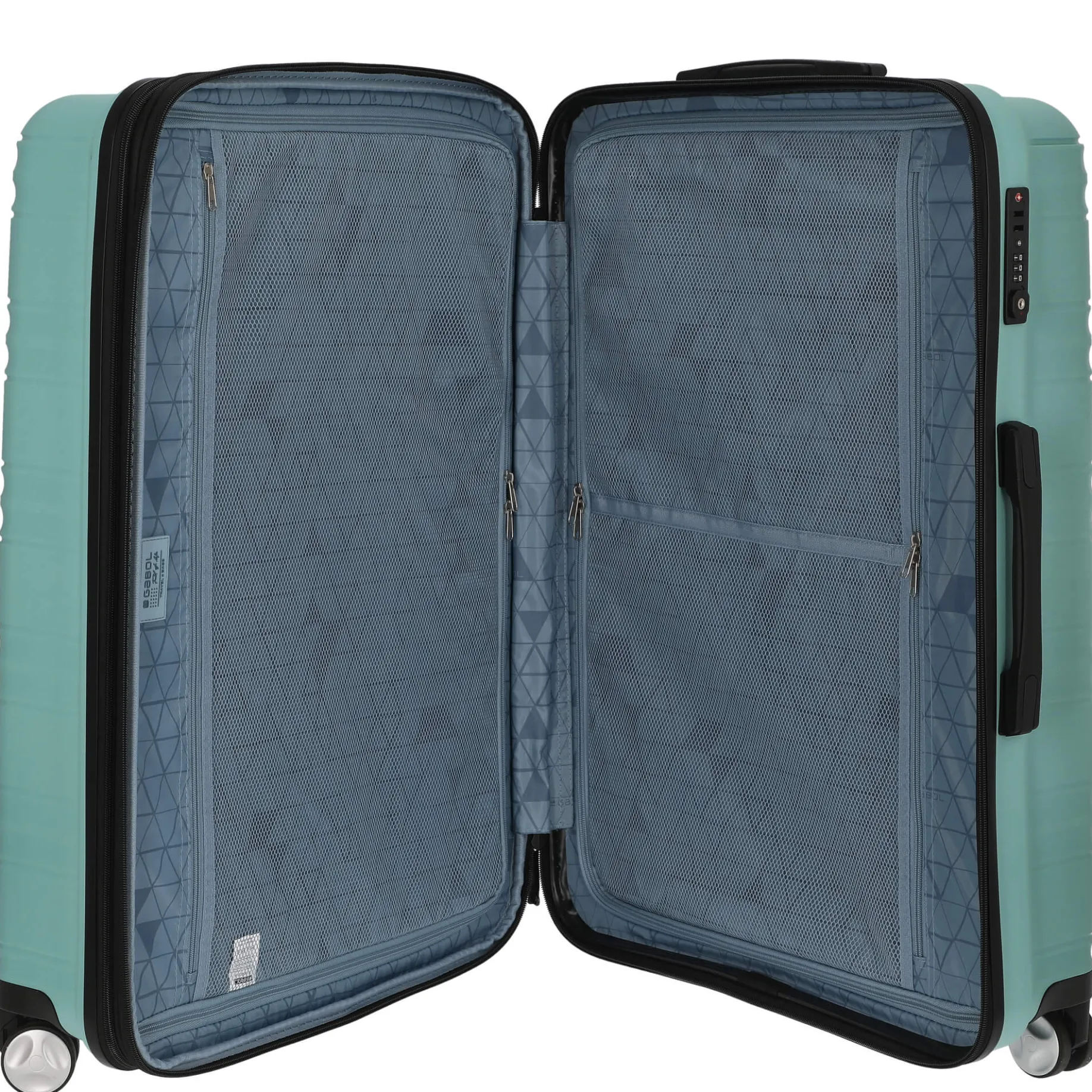 Uyiko - 4-Rollen-Trolley Set 3tlg. S/M/L erw. (verde menta)