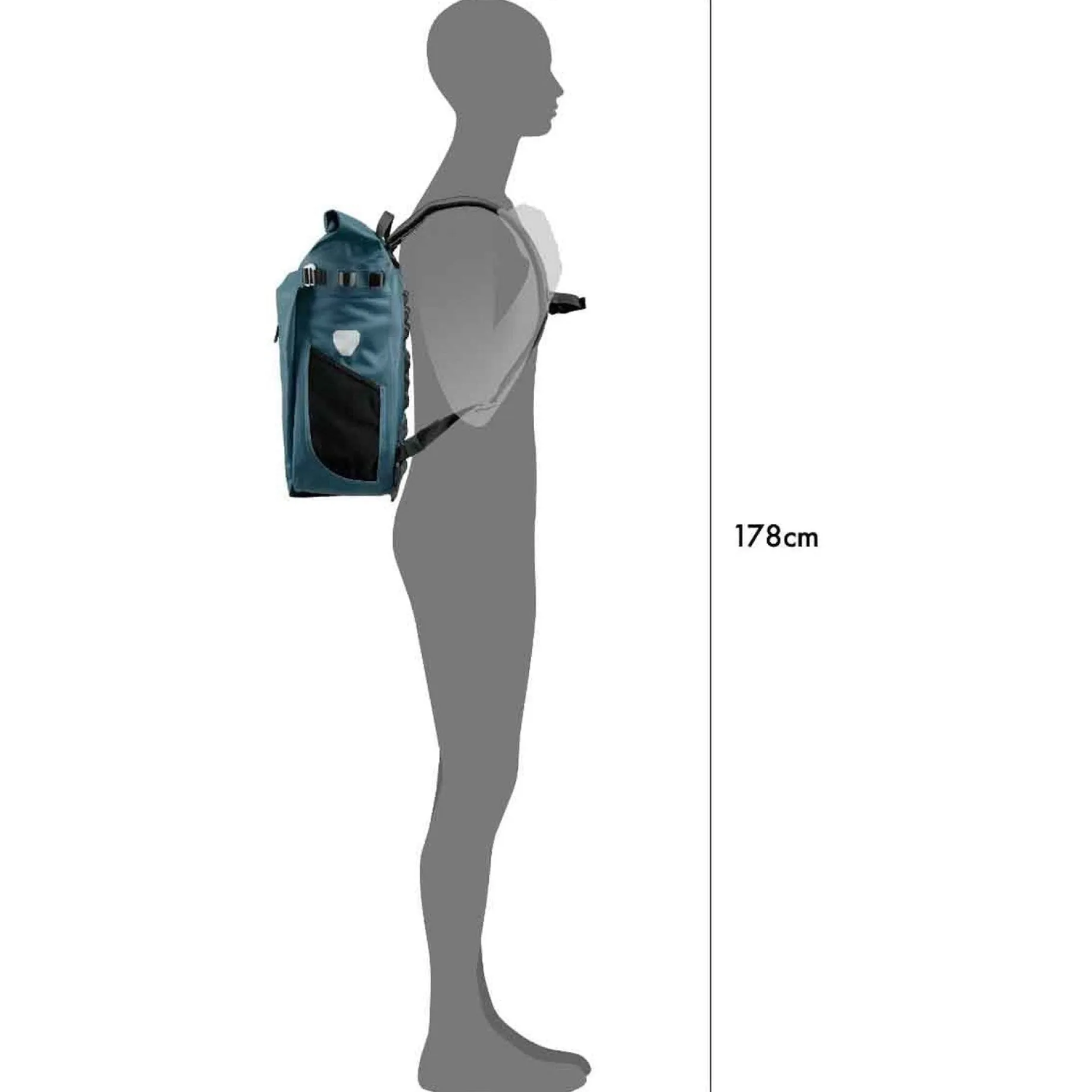Vario 26 Hinterradtasche - Rucksack 47 cm (petrol)