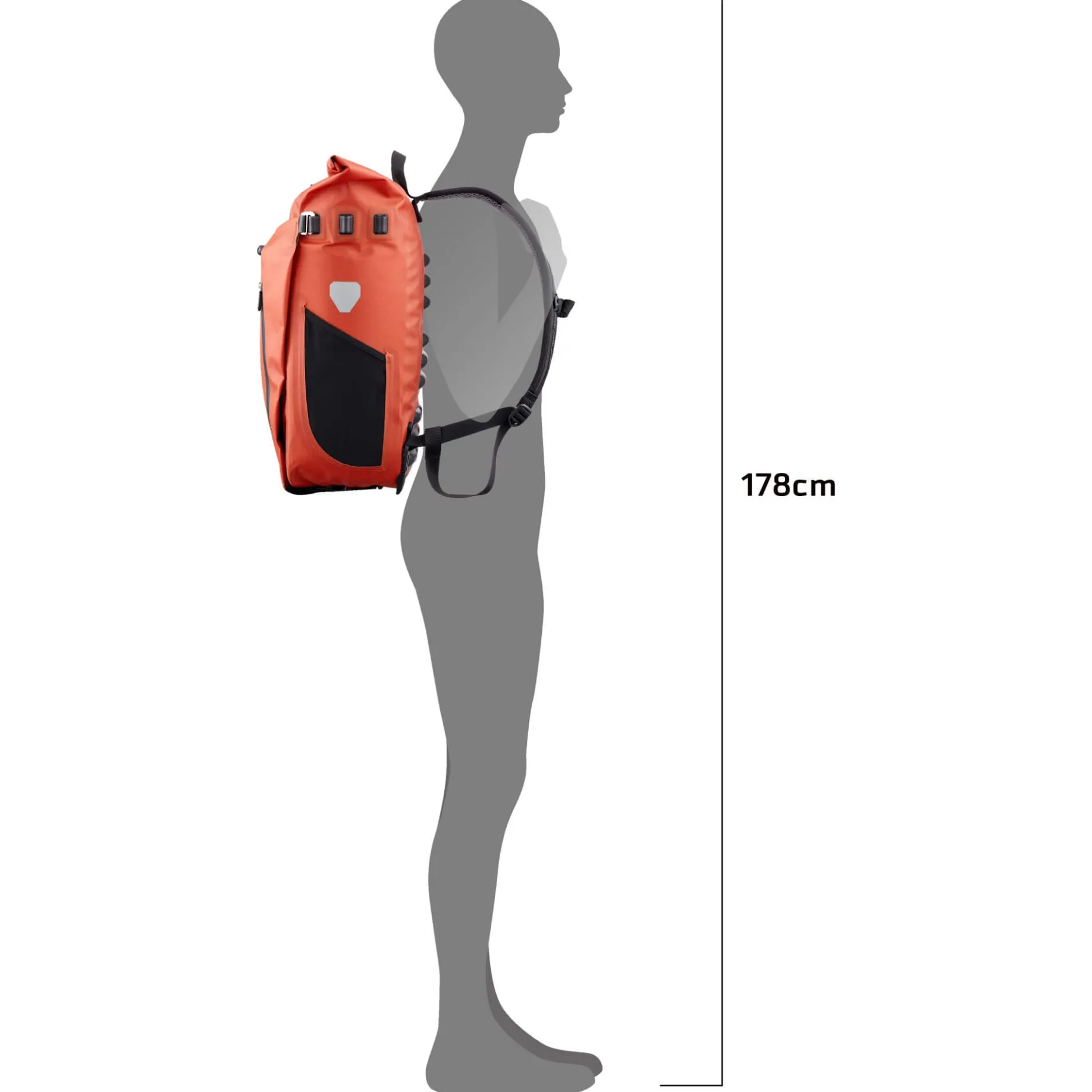 Vario 26 Hinterradtasche QL3.1 - Rucksack 15" 47 cm (rooibos)