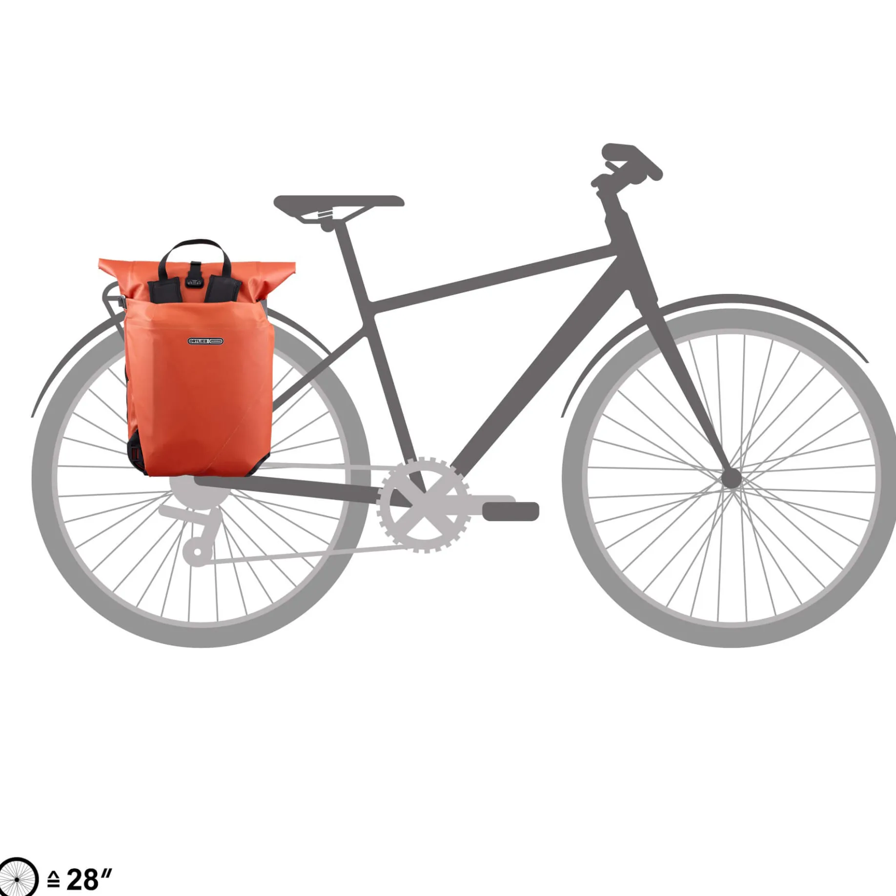 Vario 26 Hinterradtasche QL3.1 - Rucksack 15" 47 cm (rooibos)
