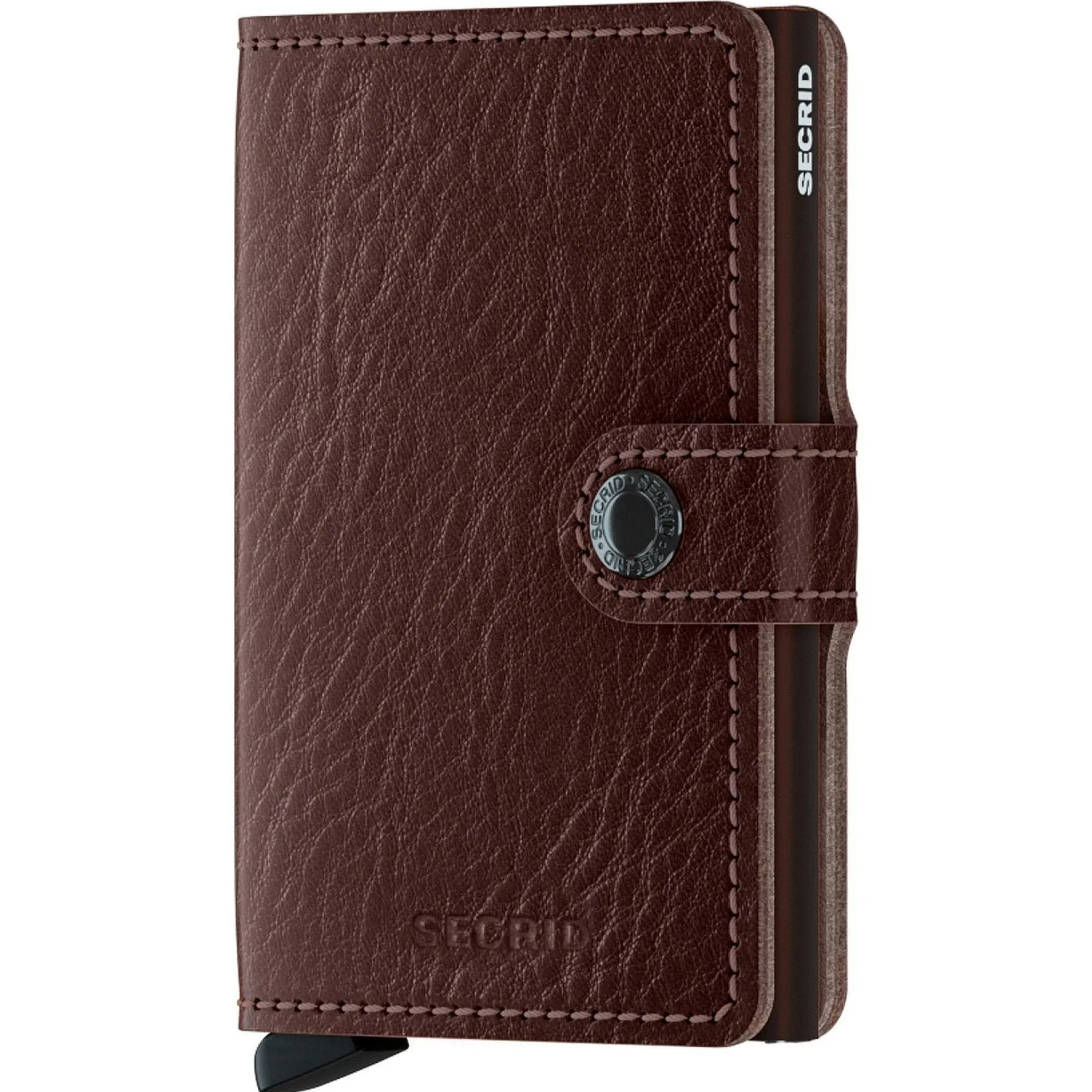 Vegetable Tanned Miniwallet - Geldbörse RFID 6.5 cm (espresso-brown)