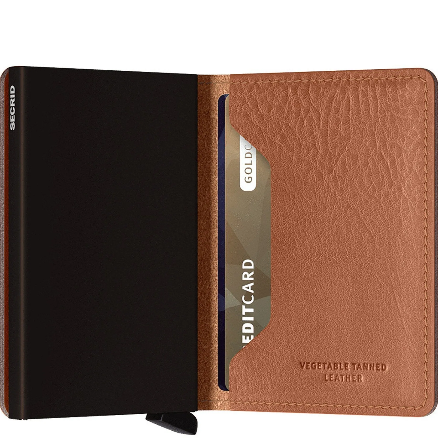 Vegetable Tanned Slimwallet - Geldbörse RFID 6.8 cm (espresso brown)