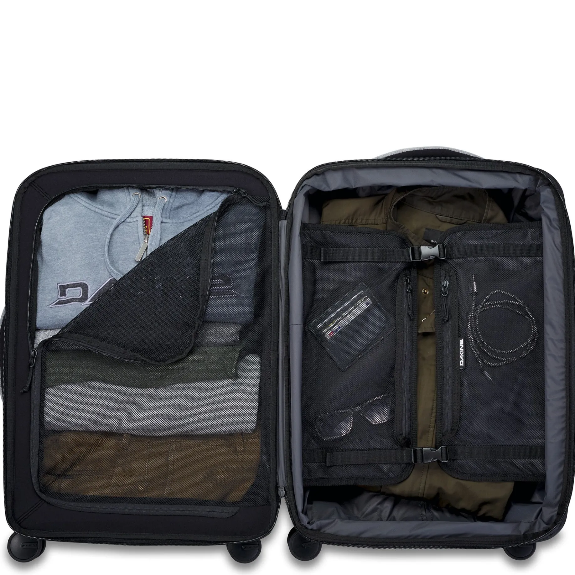 Verge - 4-Rollen Kabinentrolley 16" 51 cm erw. (black)