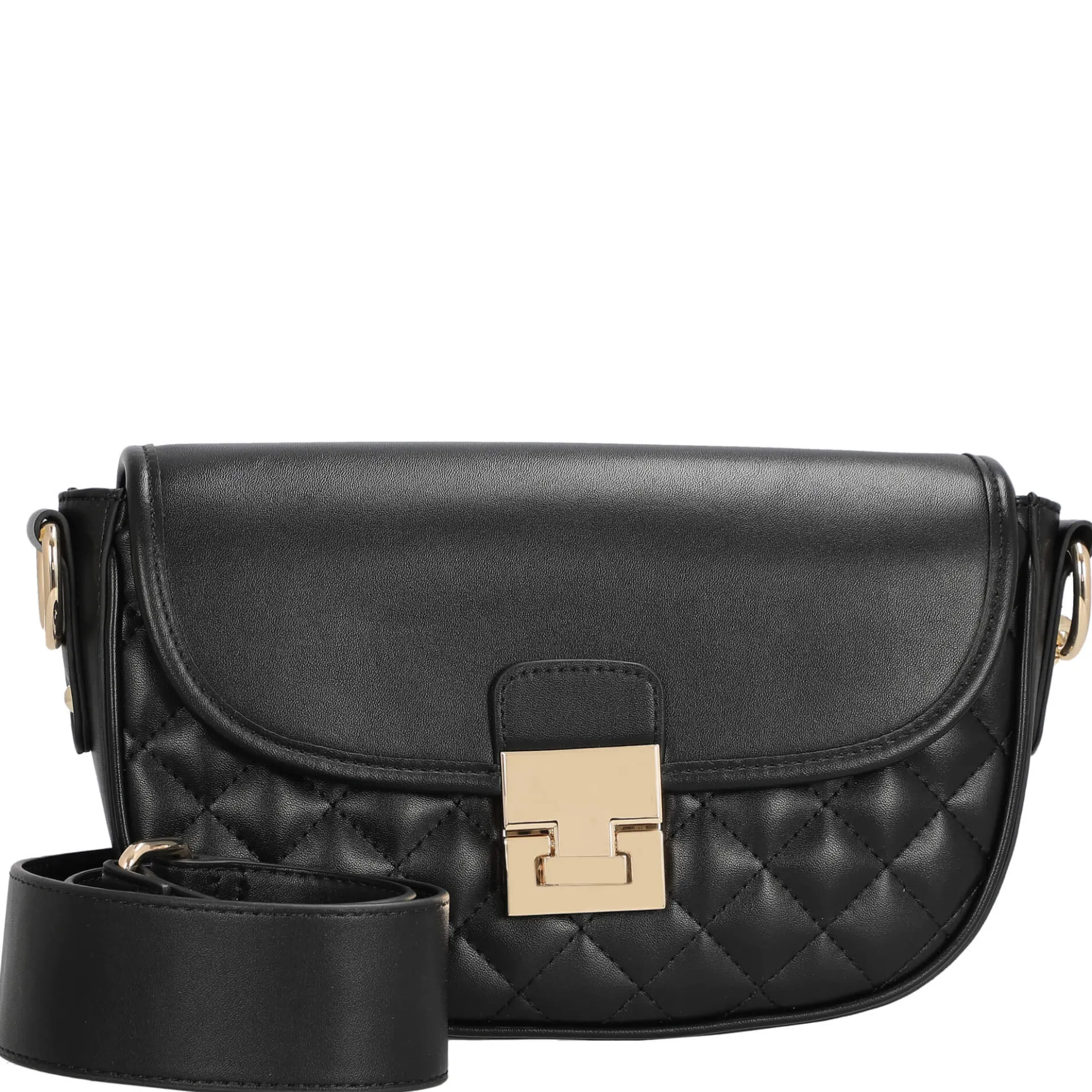 Viiala Crossbody - Umhängetasche 26 cm (black quilted)