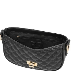 Viiala Crossbody - Umhängetasche 26 cm (black quilted)