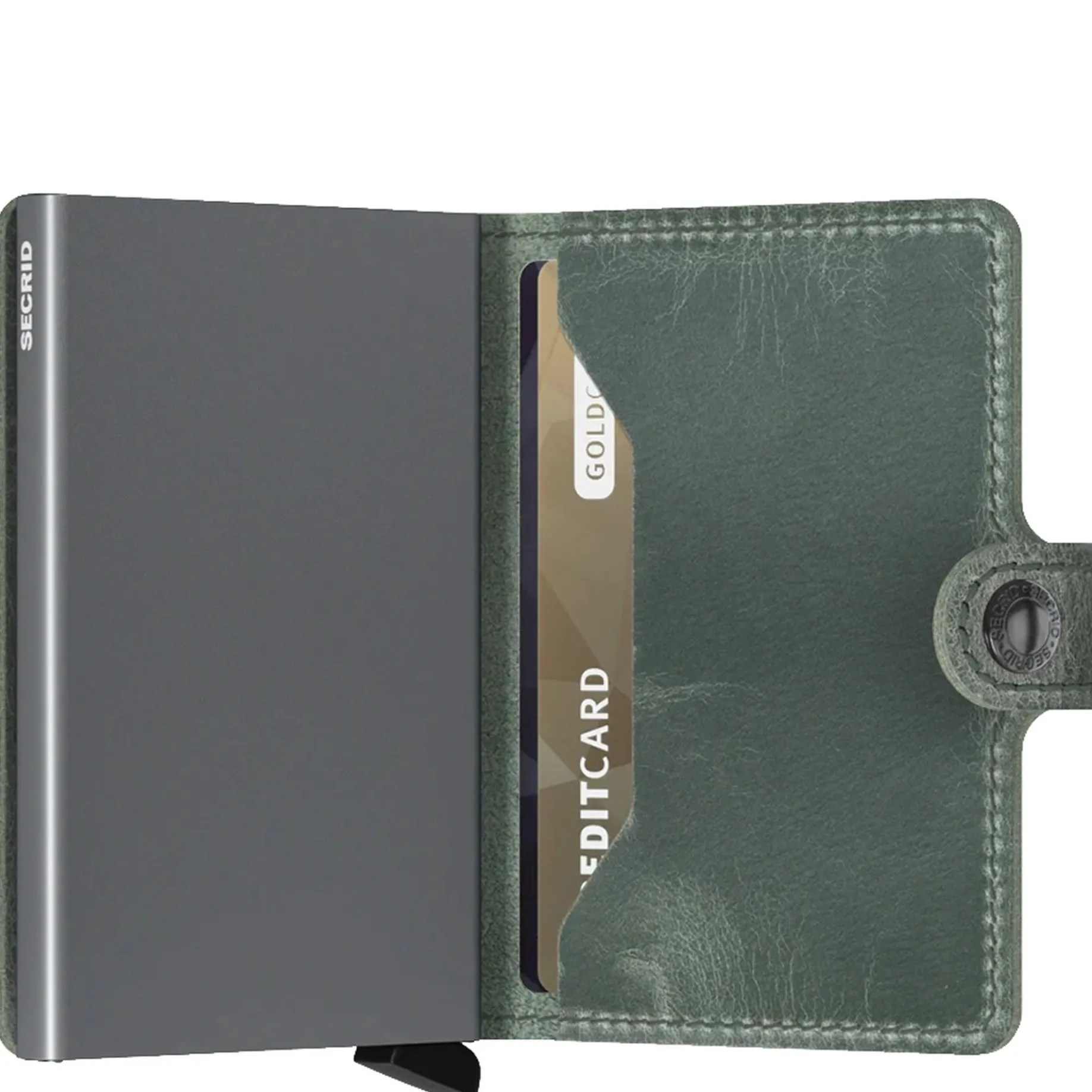 Vintage Miniwallet - Geldbörse RFID 6.5 cm (sage)
