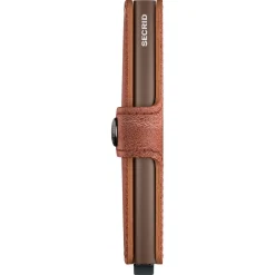 Vintage Miniwallet - Geldbörse RFID 6.5 cm (cognac-brown)