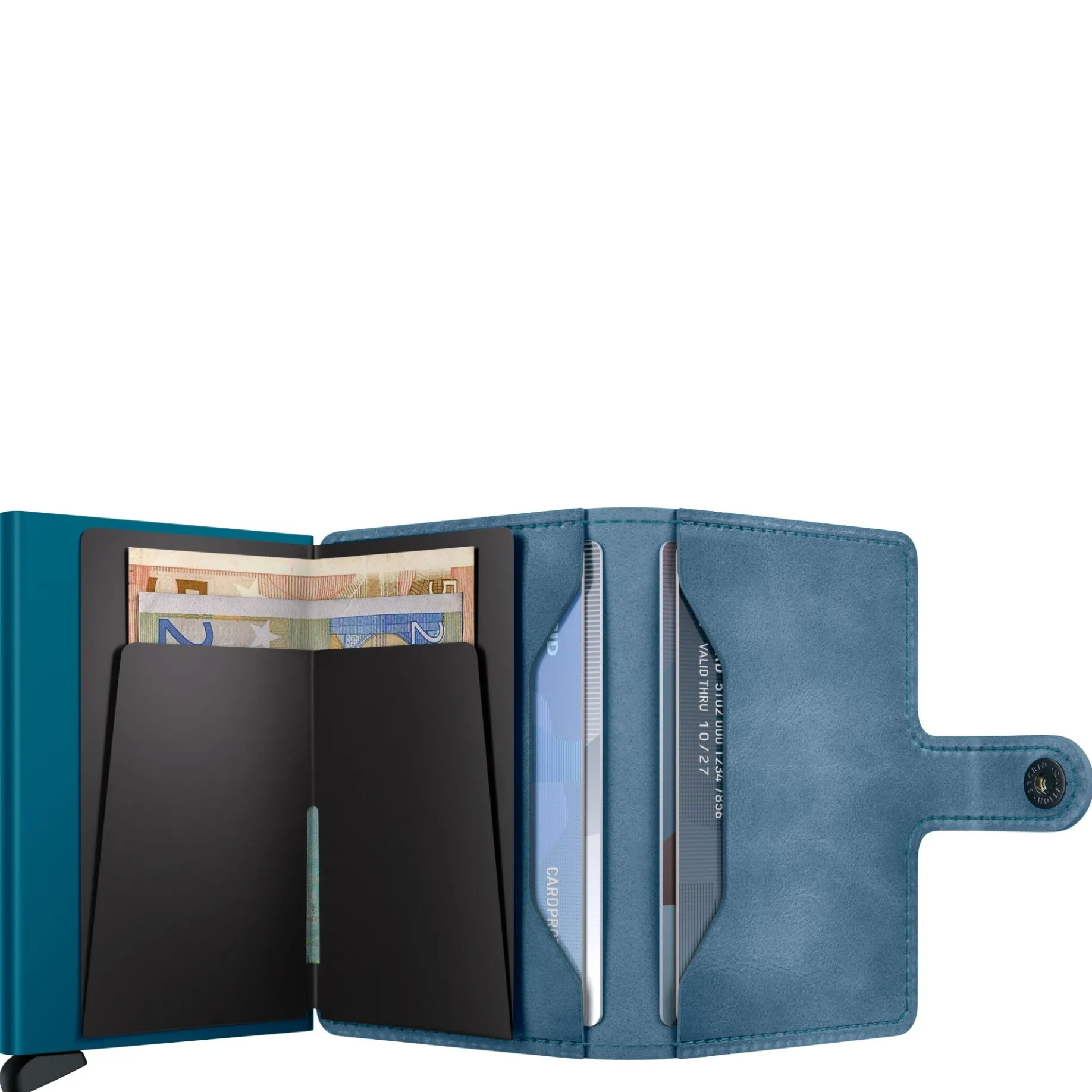 Vintage Miniwallet - Geldbörse RFID 6.5 cm (teal)