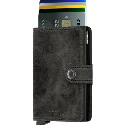 Vintage Miniwallet - Geldbörse RFID 6.5 cm (black)