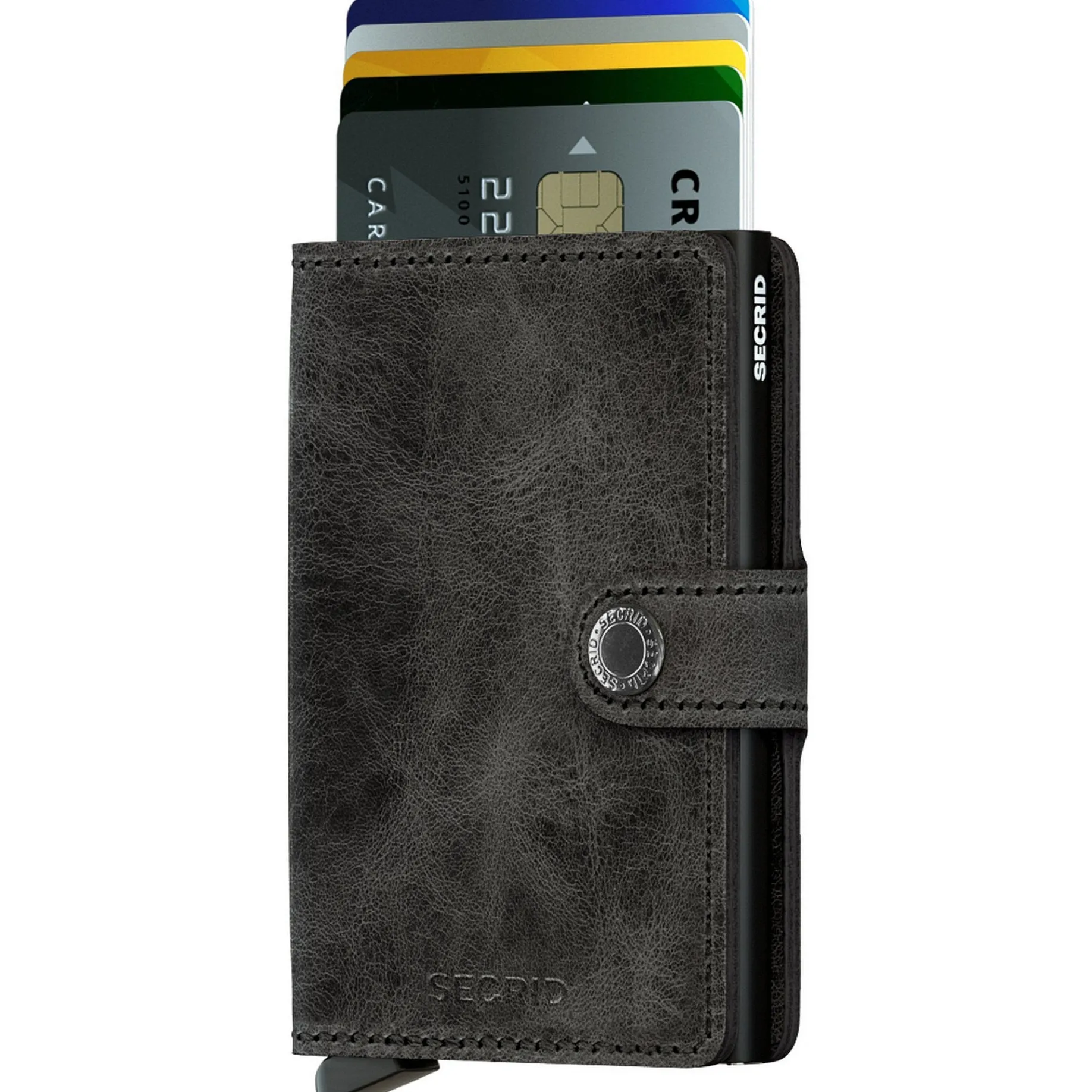 Vintage Miniwallet - Geldbörse RFID 6.5 cm (black)