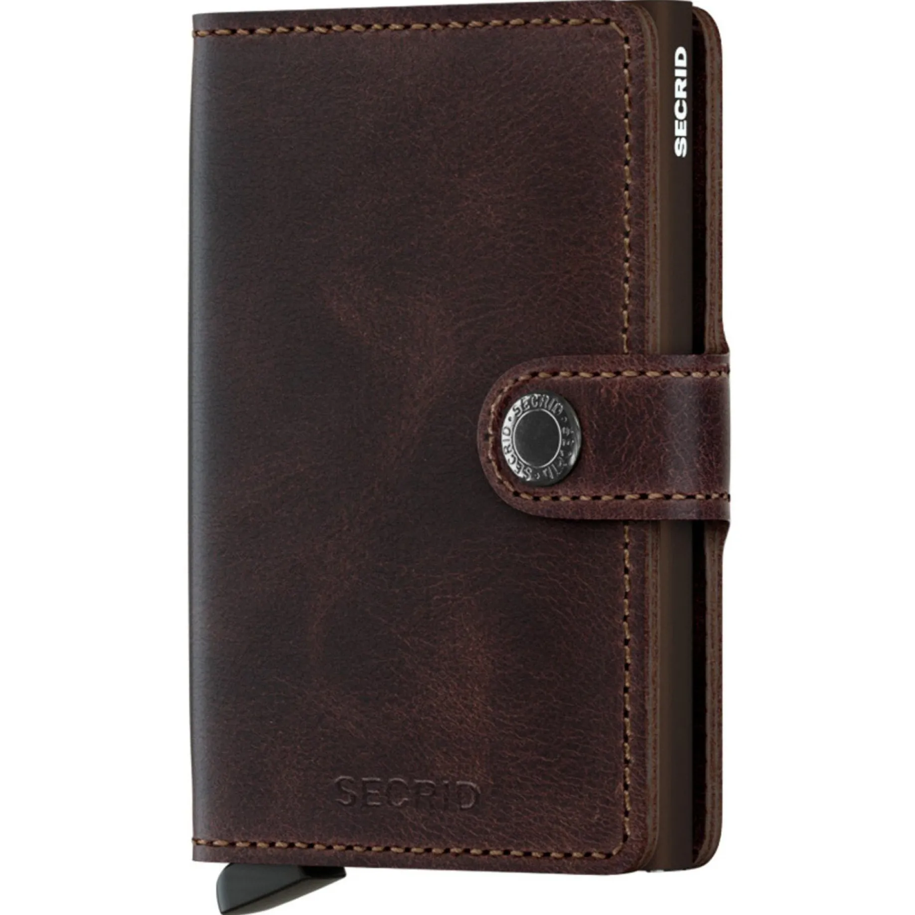 Vintage Miniwallet - Geldbörse RFID 6.5 cm (chocolate)