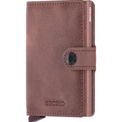 Vintage Miniwallet - Geldbörse RFID 6.5 cm (mauve)