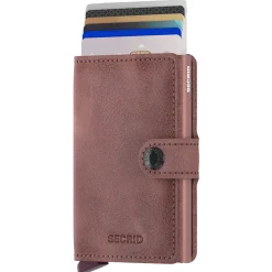 Vintage Miniwallet - Geldbörse RFID 6.5 cm (mauve)