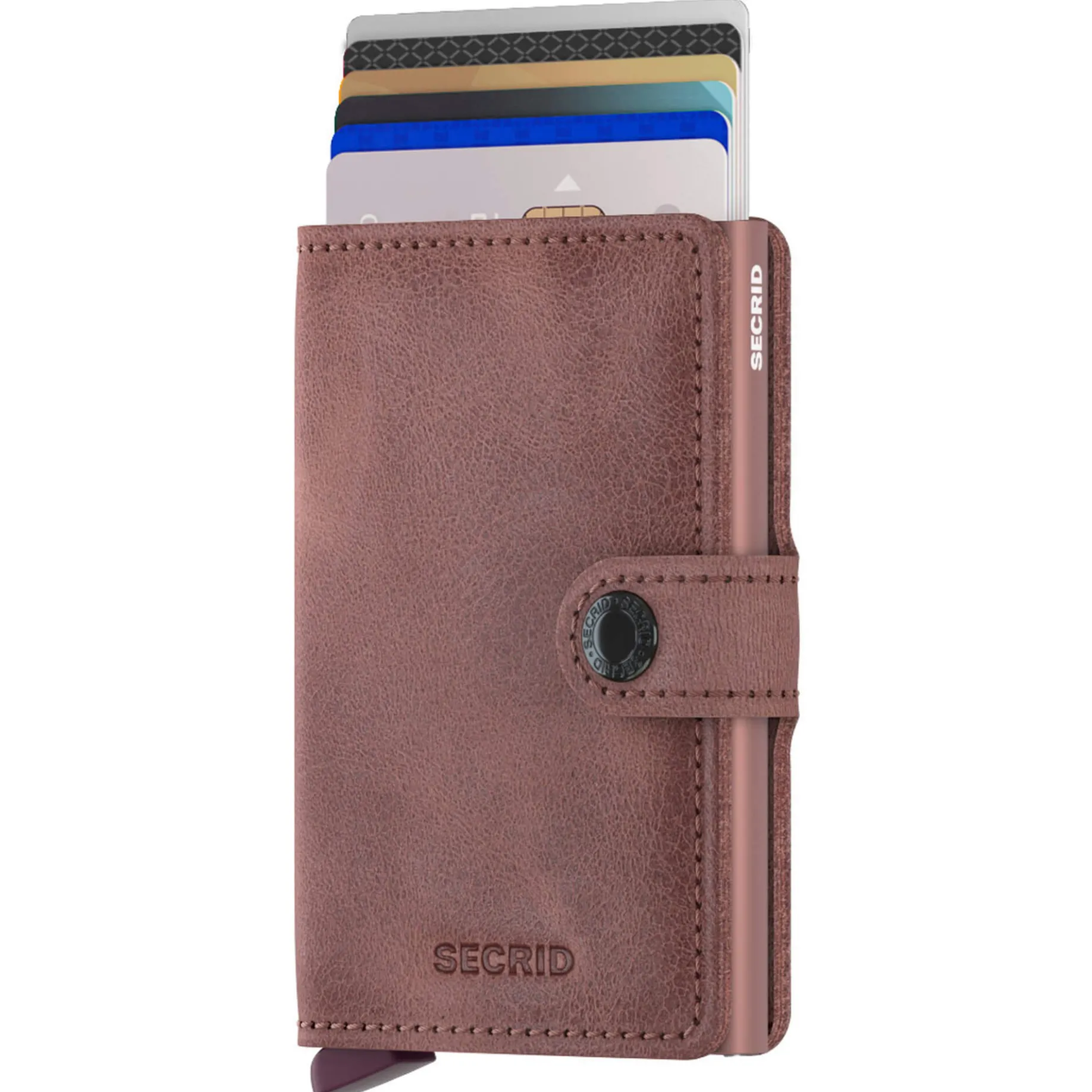Vintage Miniwallet - Geldbörse RFID 6.5 cm (mauve)
