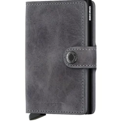 Vintage Miniwallet - Geldbörse RFID 6.5 cm (grey-black)