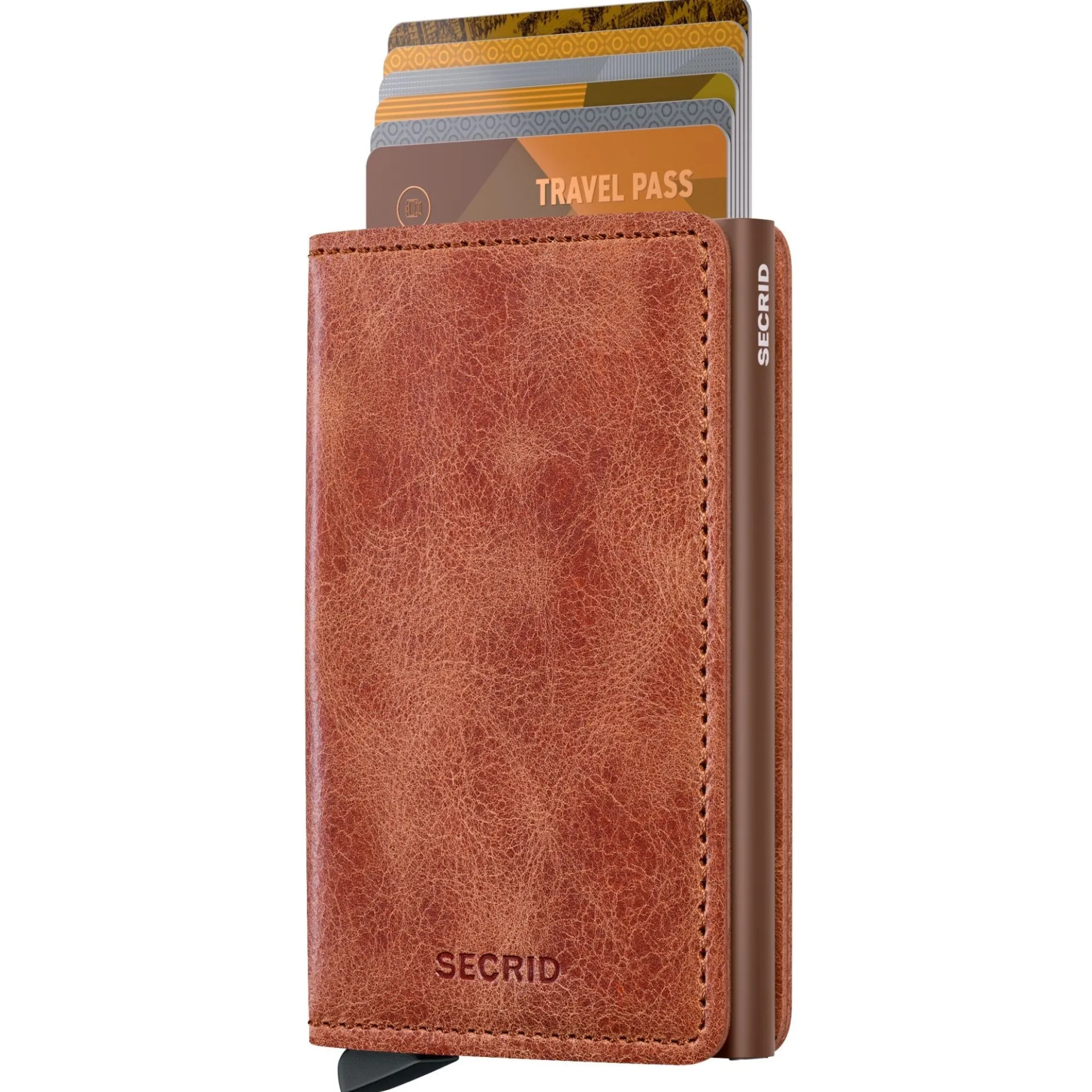 Vintage Slimwallet - Geldbörse RFID 6.8 cm (cognac-brown)
