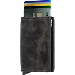 Vintage Slimwallet - Geldbörse RFID 6.8 cm (black)
