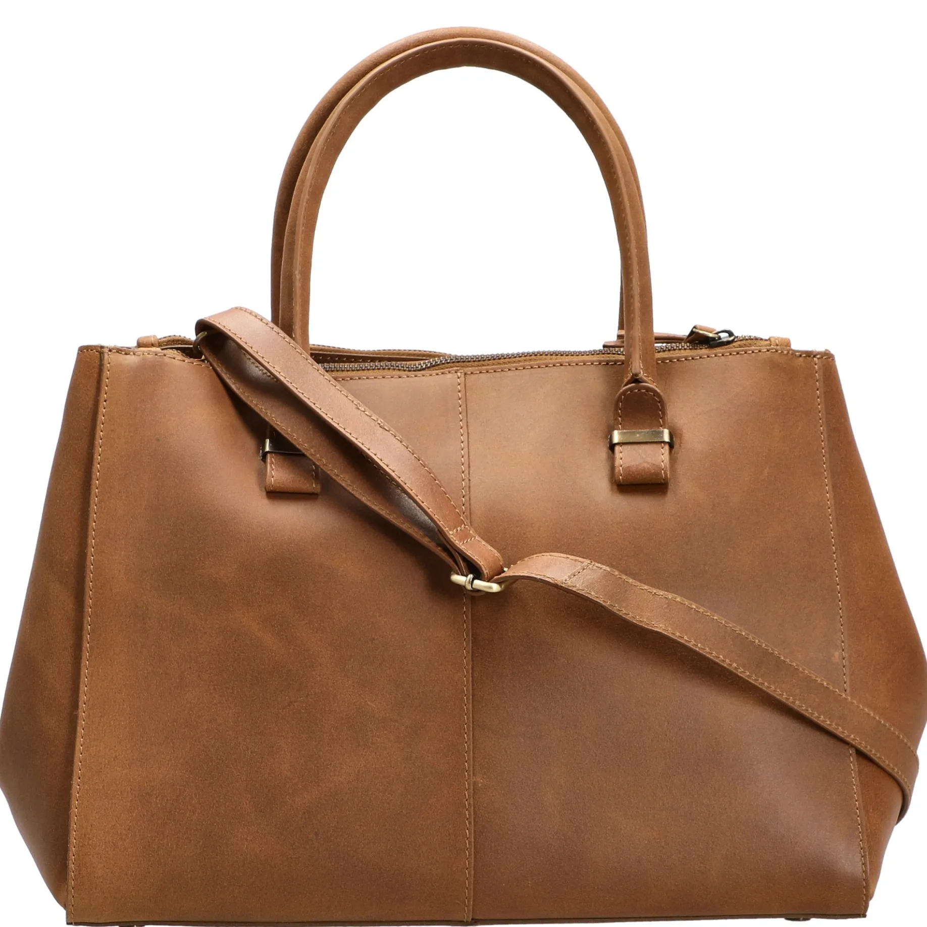 Vintage Wieske Workbag - Handtasche 35 cm (cognac)
