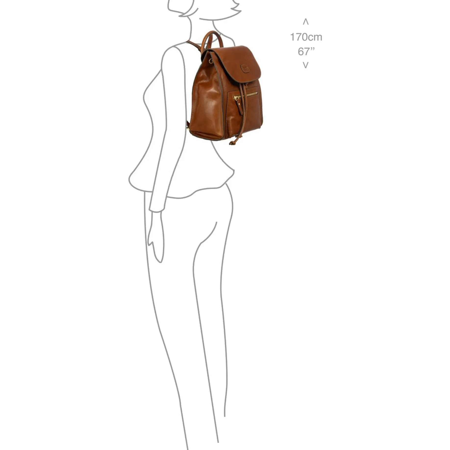 Volterra - Rucksack 30 cm (tobacco)