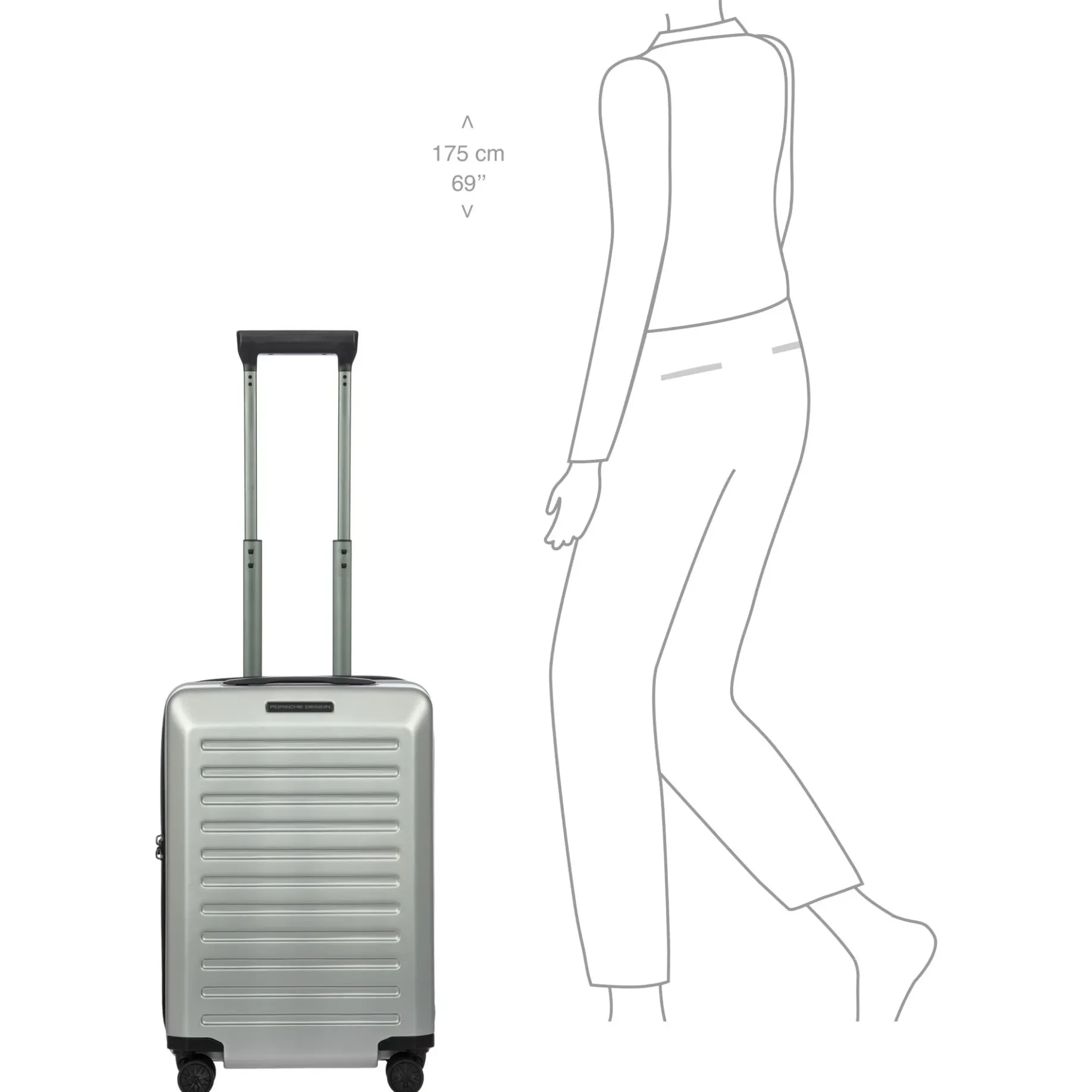 Voyager - 4-Rollen-Kabinentrolley S 55 cm (silver)