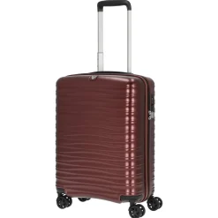 Wave - 4-Rollen Kabinentrolley S 55 cm (rosso scuro)