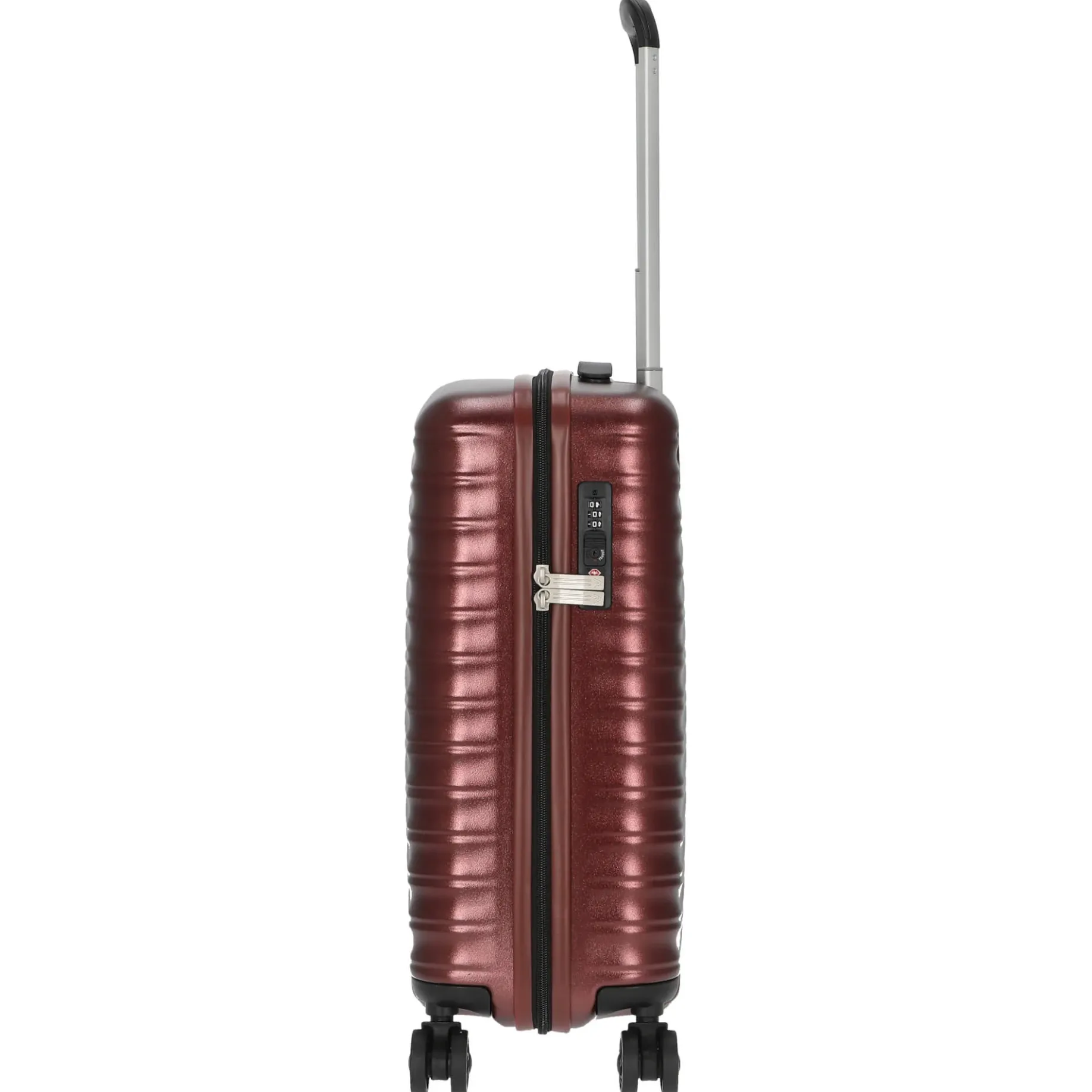 Wave - 4-Rollen Kabinentrolley S 55 cm (rosso scuro)