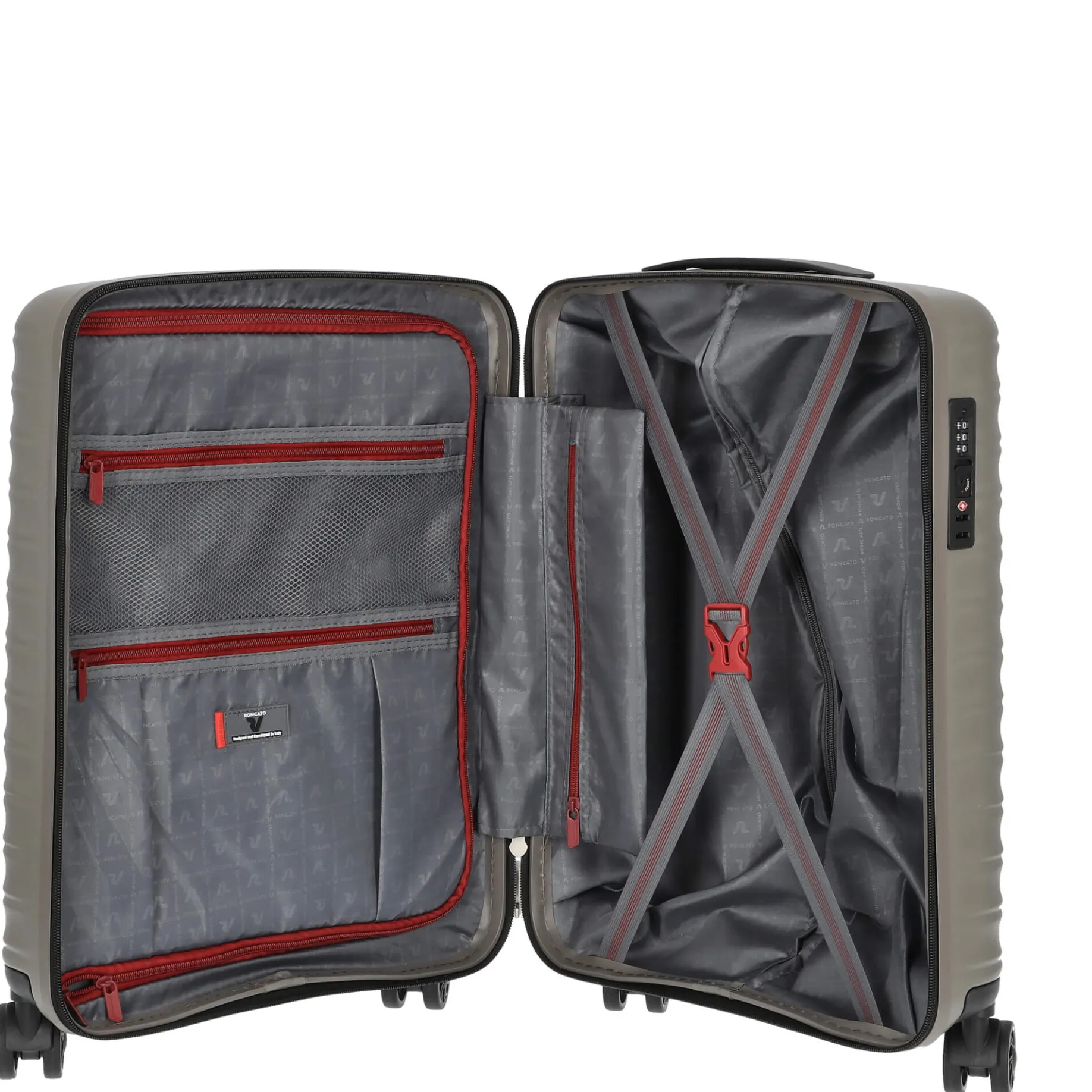 Wave - 4-Rollen Kabinentrolley S 55 cm (champagne)
