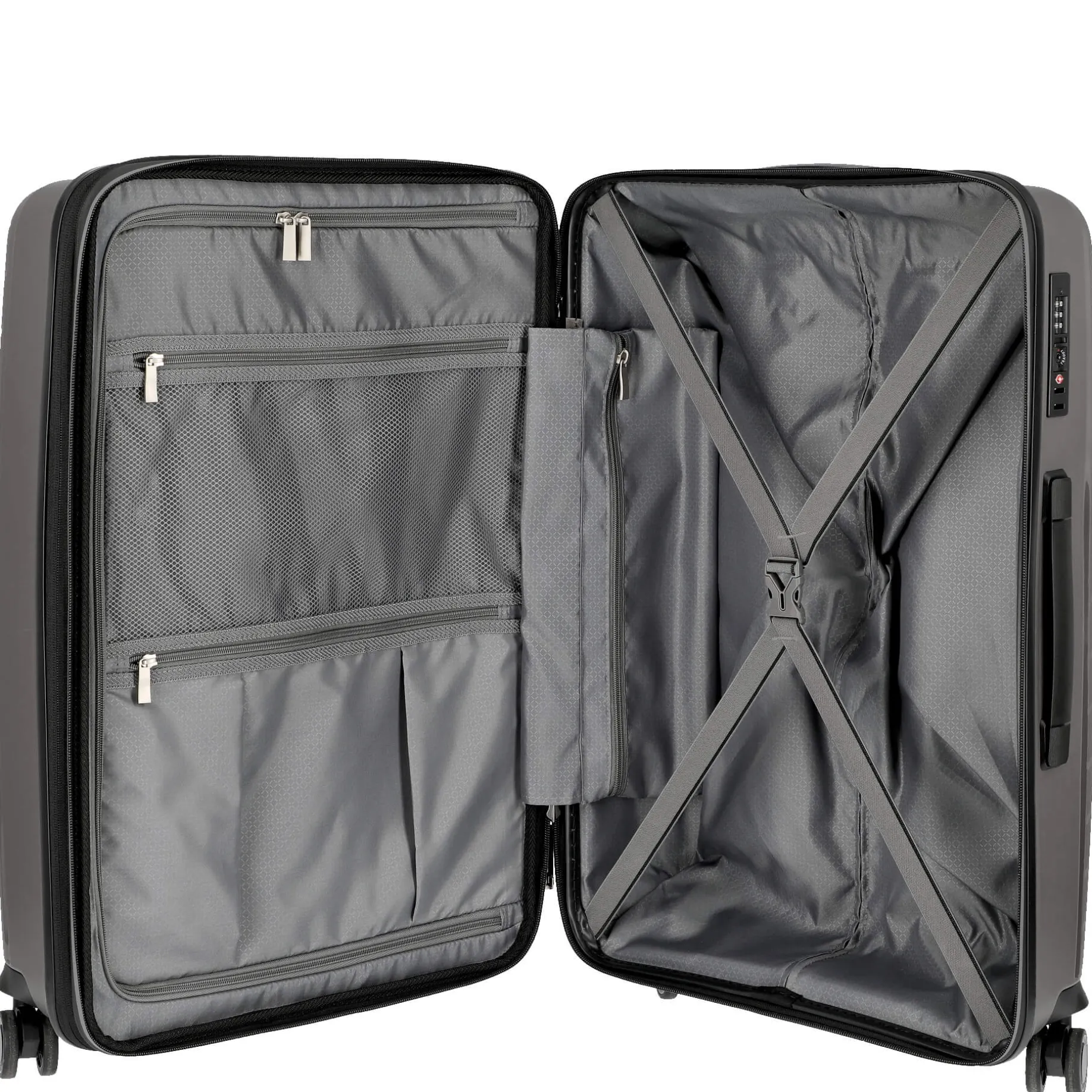 Wave - 4-Rollen-Trolley M 67 cm erw. (anthrazit)