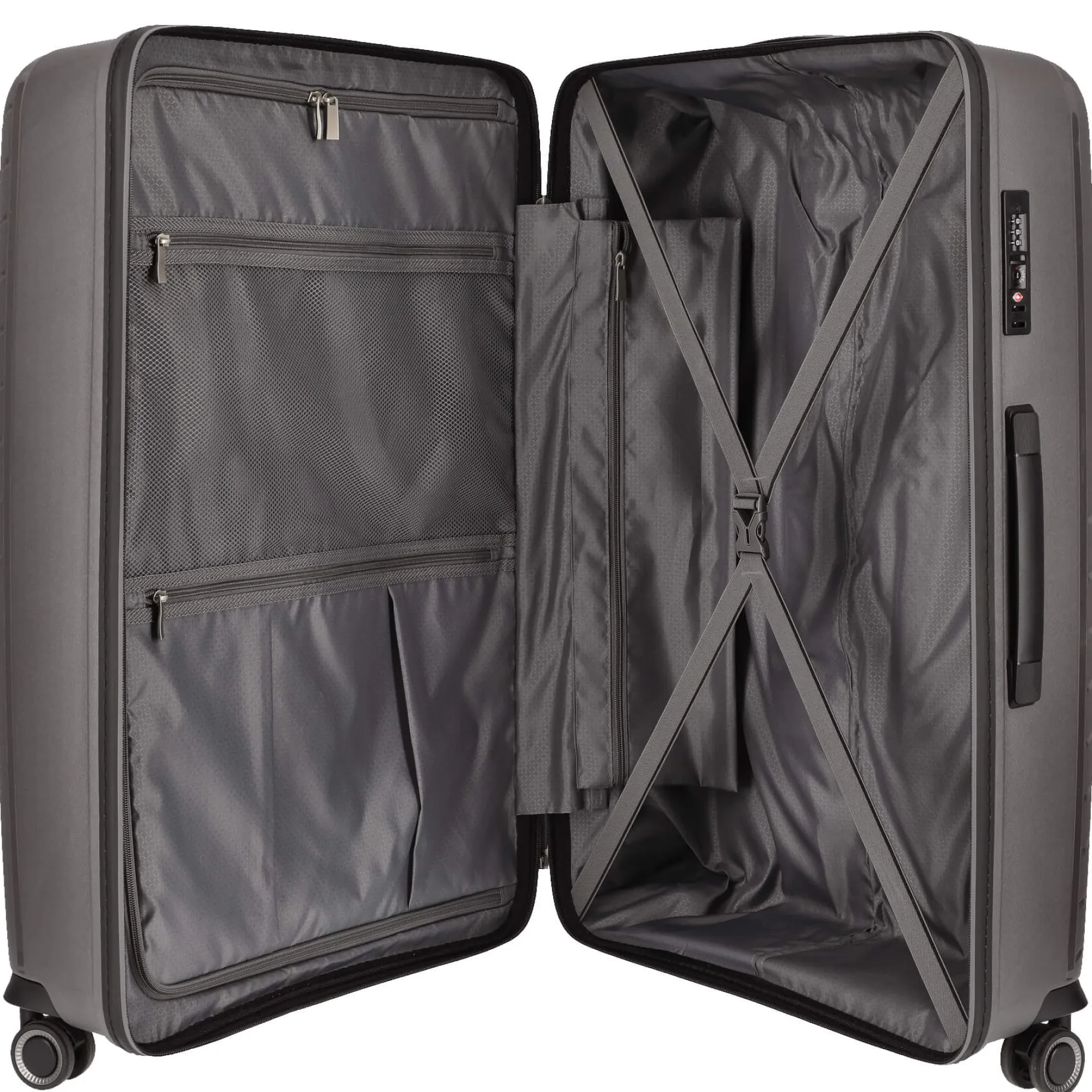 Wave - 4-Rollen-Trolley Set 3tlg. (anthrazit)